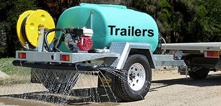 Dust suppression water trailer