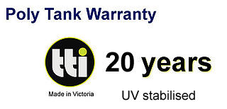15 year warranty on TTi tanks