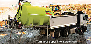 Slipon tank for tipper truck